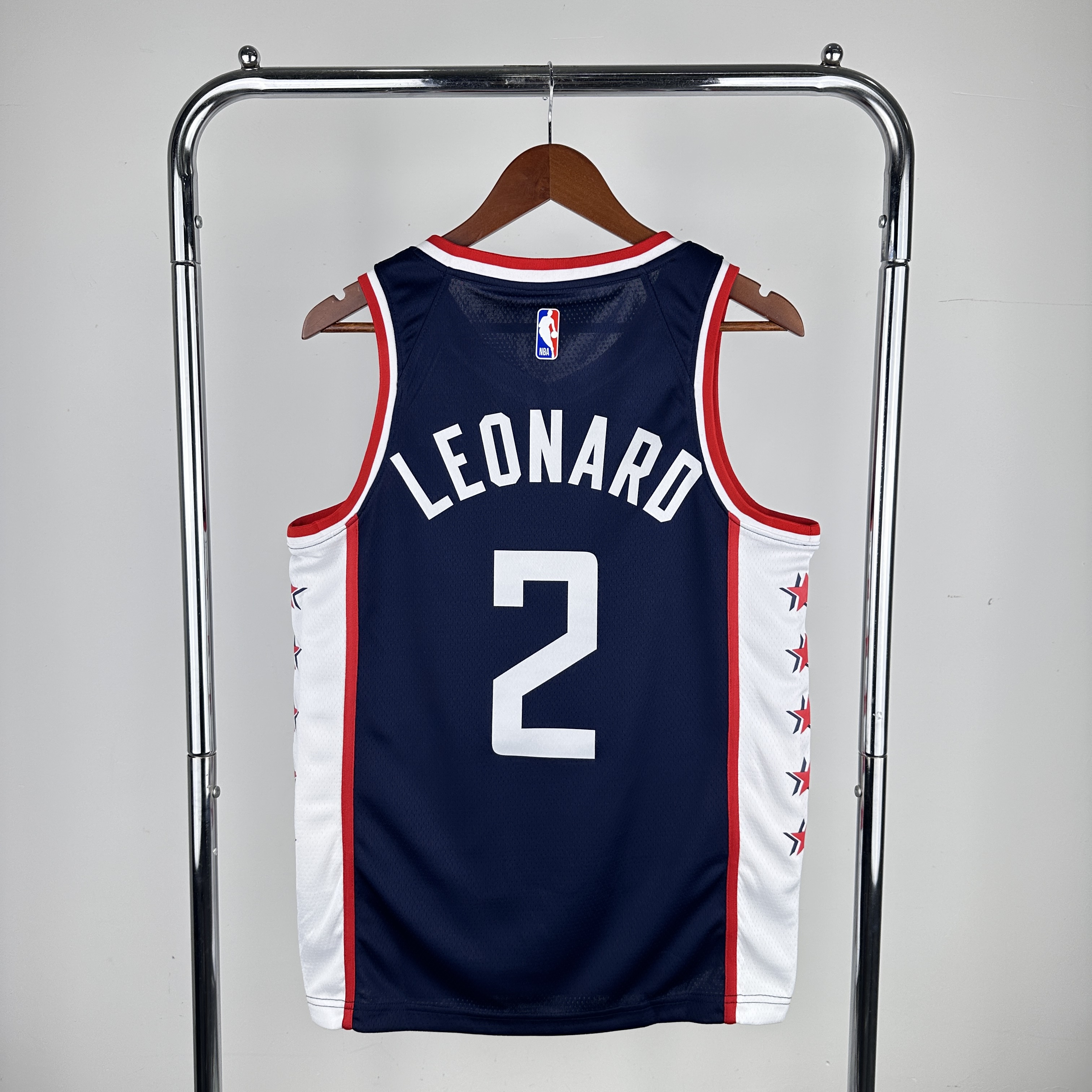 Men Los Angeles Clippers #2 Leonard Blue City Edition Nike 2024 NBA Jersey